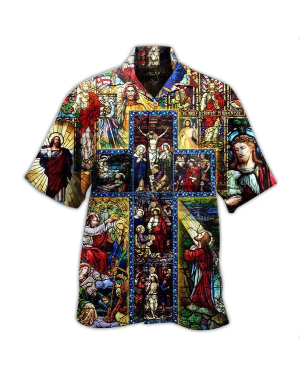 Jesus Faith Over Fear Hawaiian Shirt - Christian Hawaiian Shirts For Men & Women