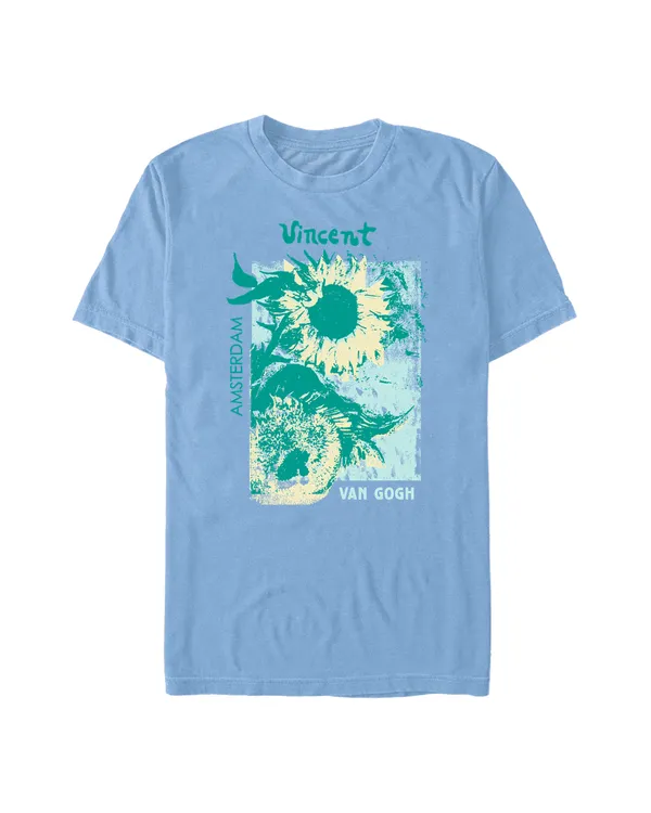Officially Licensed apoh London - Van Gogh Sunflowers Men's Crew neck T-Shirt