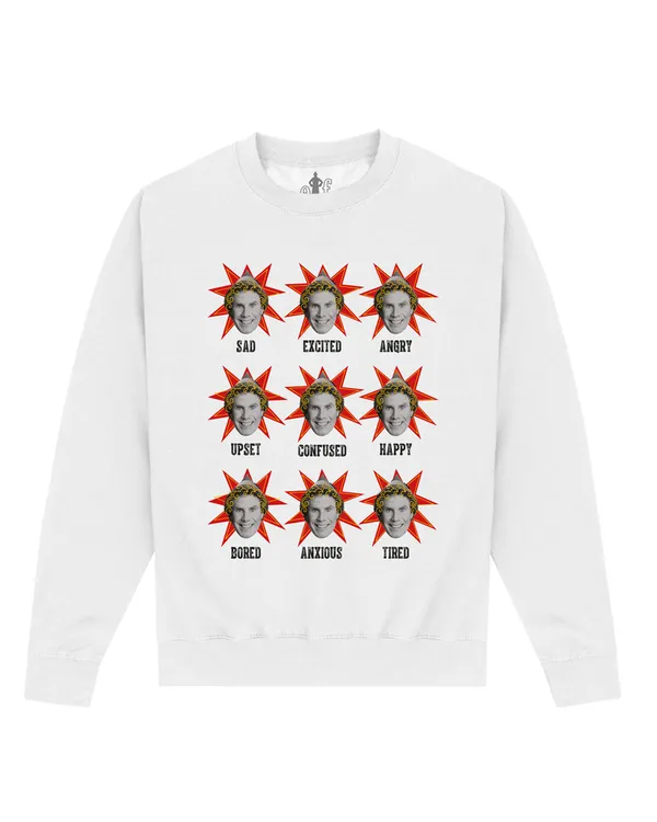 Officially Licensed Warner Bros. Elf - Elf Moods Unisex Sweatshirt