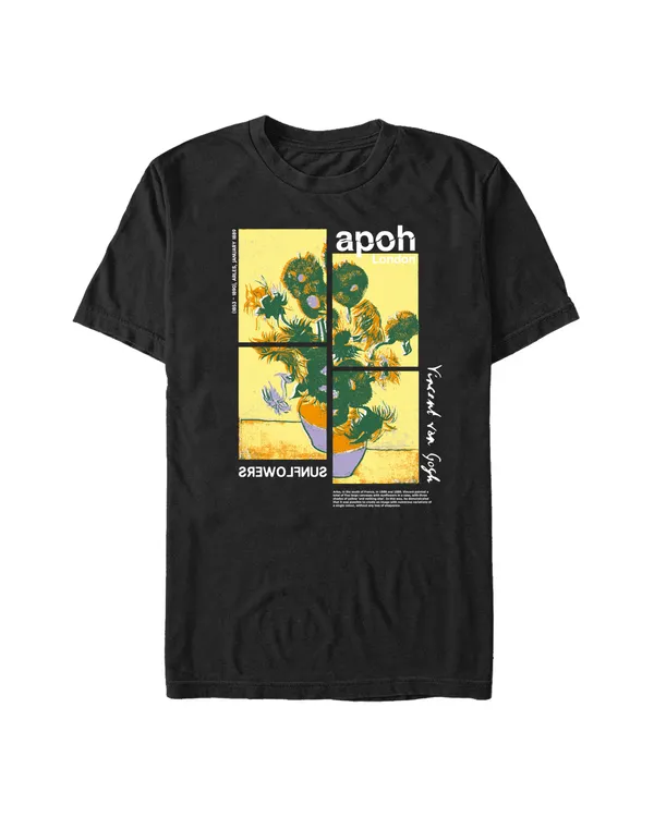 Officially Licensed apoh London - Van Gogh Sunflowers Jigsaw Unisex Crew neck