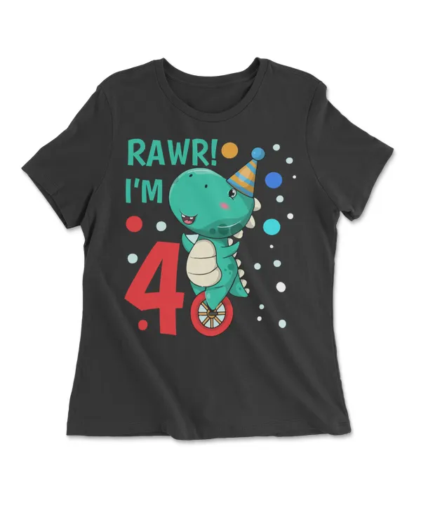 Rawr! I'm 4 Dinosaur