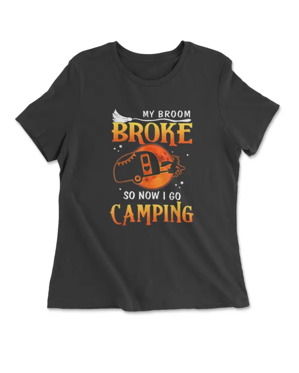 My broom Broke so now I go camping
