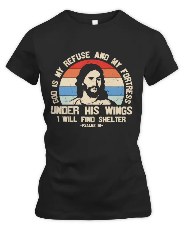 God is my refuse and my fortress under his wings
