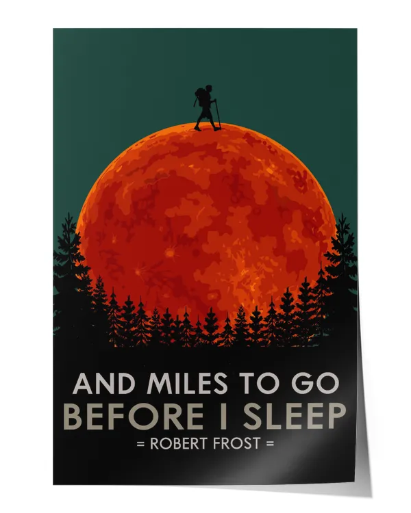And miles to go before i sleep Wall Decor Artwork Print Poster Wall Art Print Home Decor Vintage