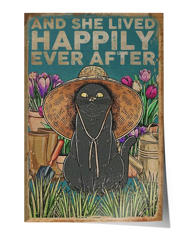 And she lived happily ever after (6) Wall Decor Artwork Print Poster Wall Art Print Home Decor Vintage