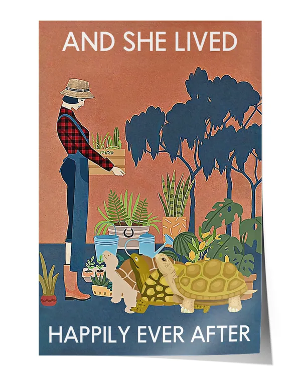 And she lived happily ever after (8) Wall Decor Artwork Print Poster Wall Art Print Home Decor Vintage
