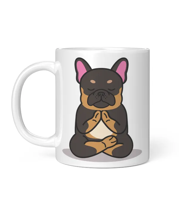 Cute French Bulldog Yoga Pose Gift For Dog Mom