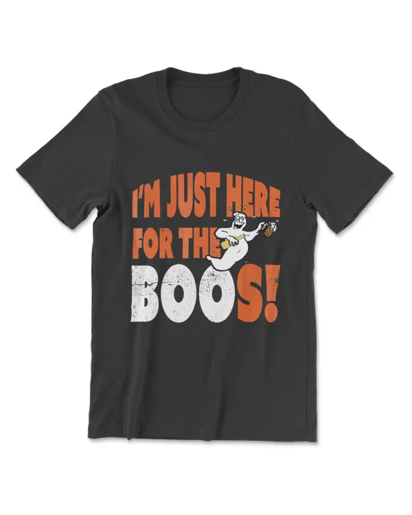 Vintage I'm Just Here For The Boos! Halloween Tshirt Apparel