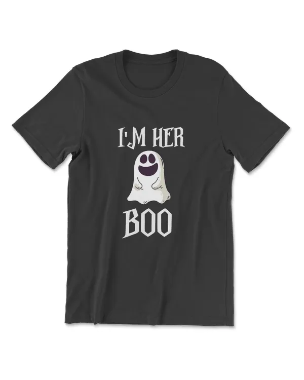 I'm Her Boo Couple Scary Funny Halloween Party Costume Gift T-Shirt