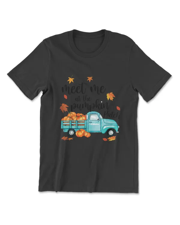 Meet Me At The Pumpkin Patch Halloween Thanksgiving Pumpkin T-Shirt