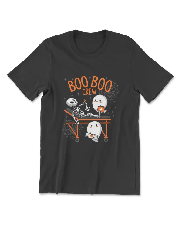 Boo Boo Crew Ghost Doctor Paramedic EMT Nurse Halloween T-Shirt