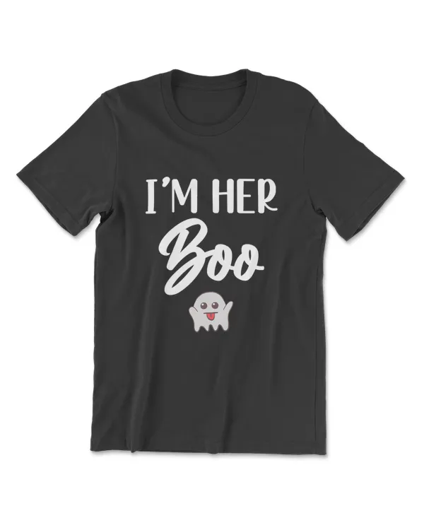 Cute Matching Halloween I'm Her Boo Ghost T-Shirt