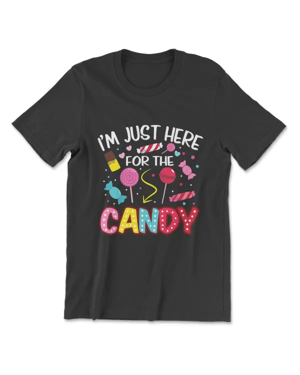 I'm Just Here For The Candy Funny Halloween Food T-Shirt