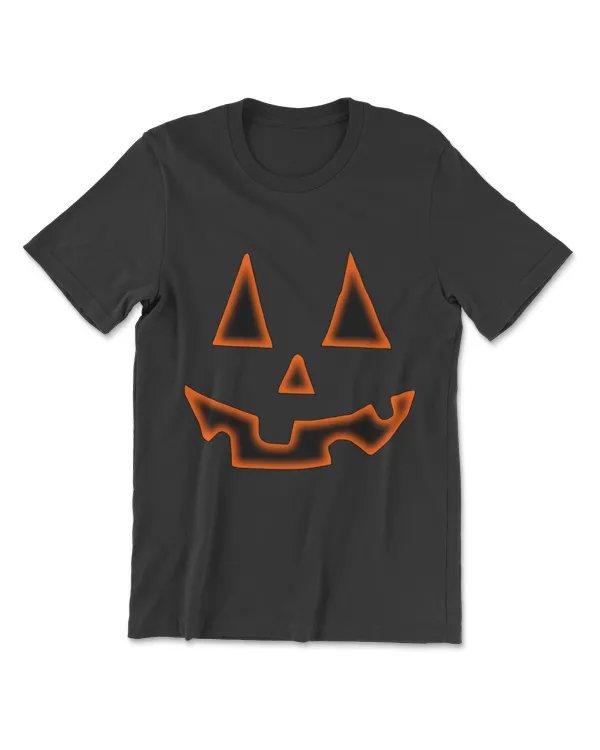 Pumpkin Halloween Shirts For Men Women Jack O Lantern Face T-Shirt