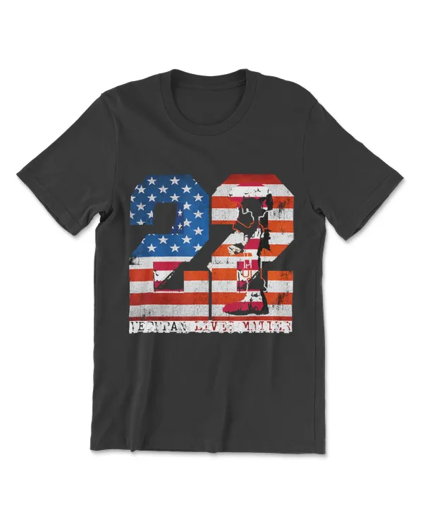 22 A Day Veteran - Memorial Day Veteran Suicide Apparel