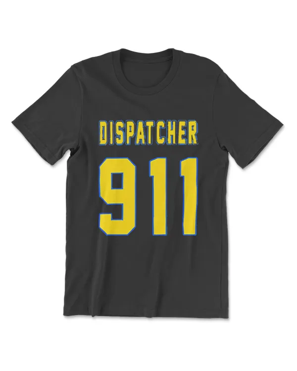 911 Dispatcher With The American Flag On The Back T-Shirt