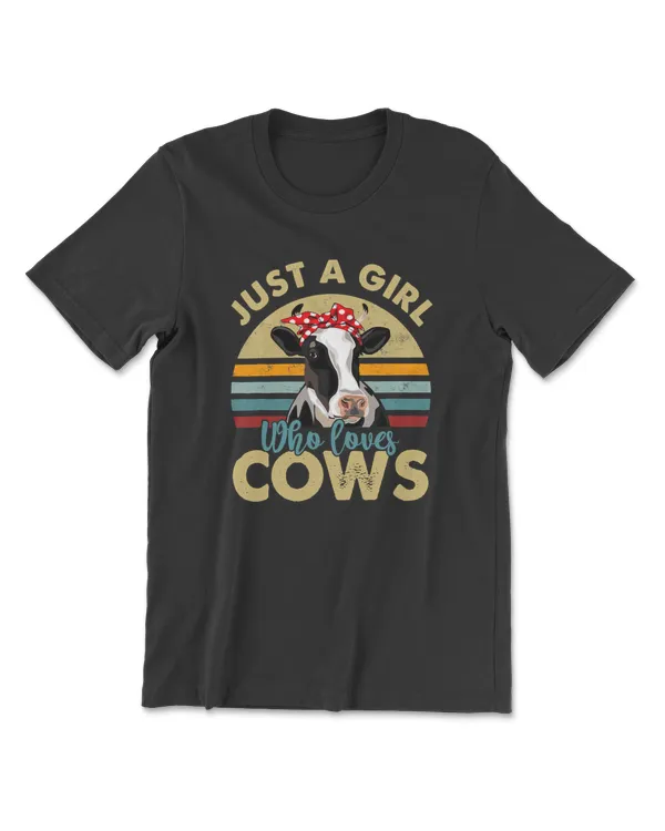 Just A Boy Who Loves Cows Animal Farm T-Shirt