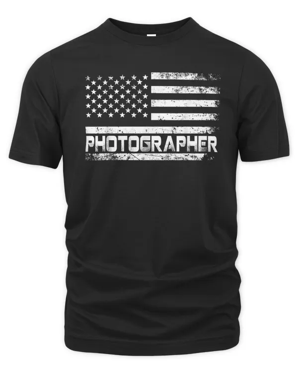 American Flag Photographer Gift For Photographer T-Shirt