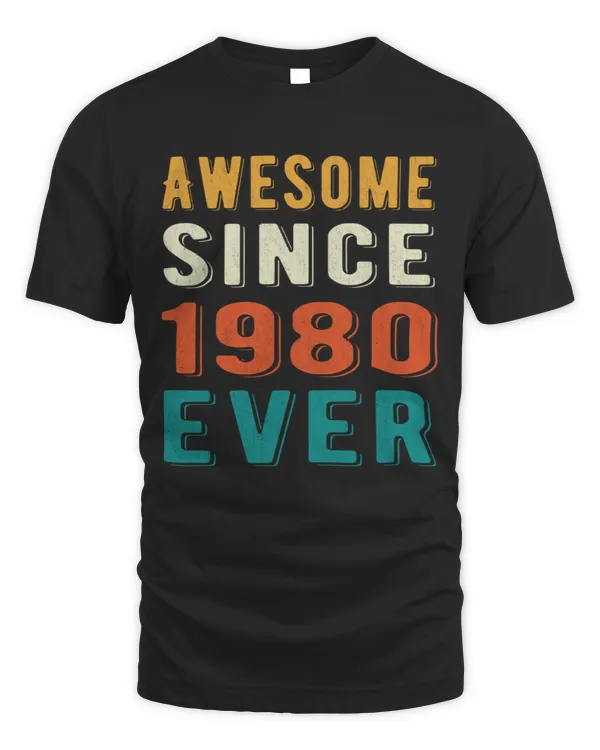Awesome since 1980 ever Retro style 41th bifthday gift