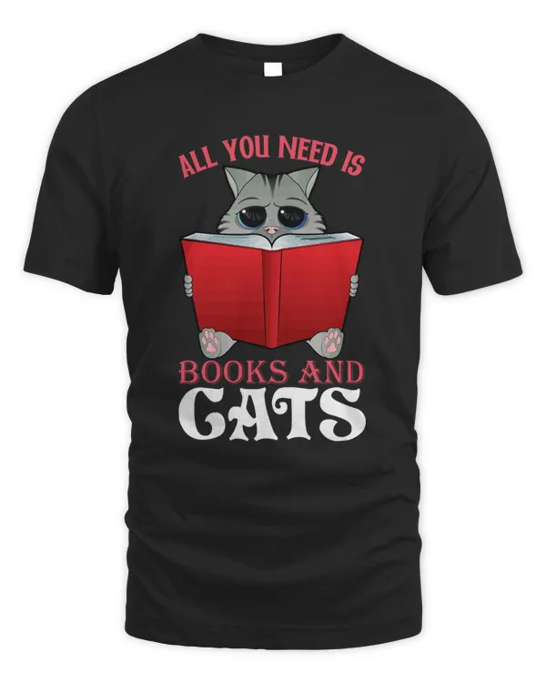 ALL YOU NEED IS BOOKS AND CATS