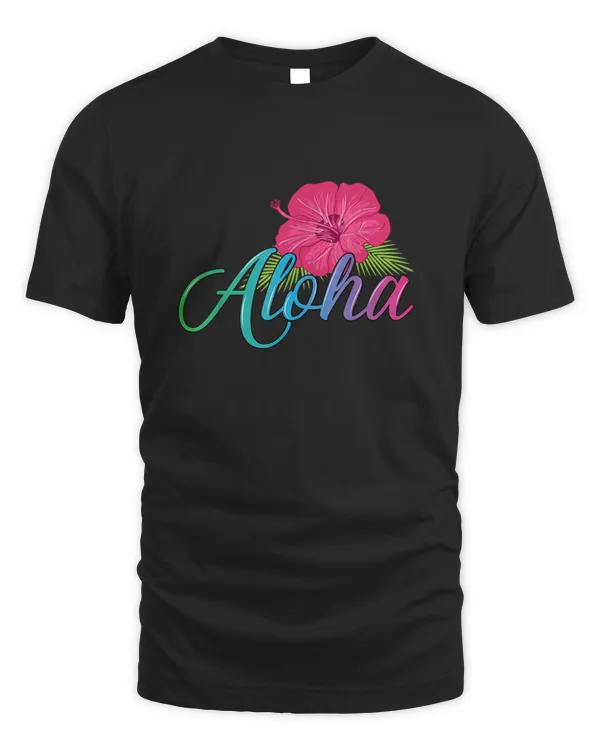 Aloha Hawaii From The Island Feel The Aloha Flower Spirit T shirt