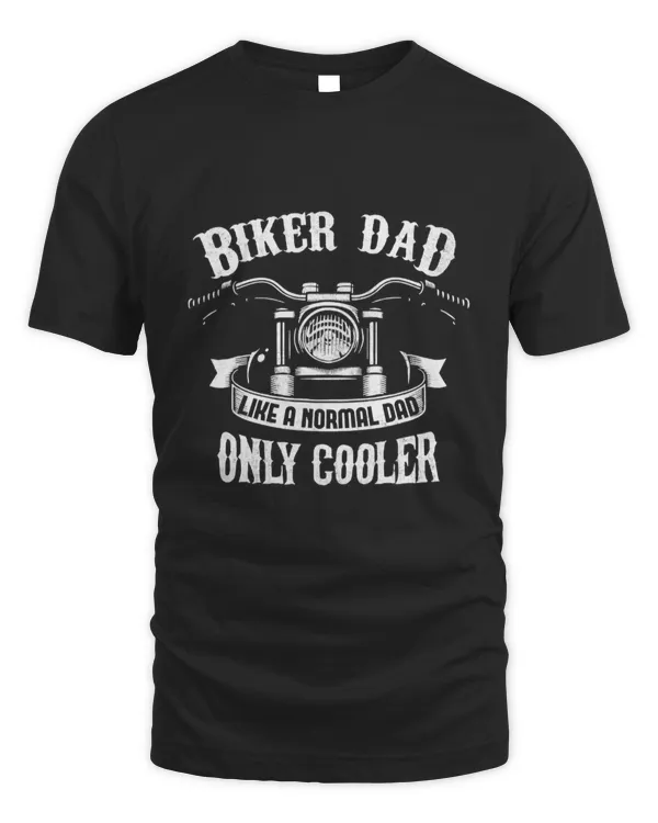 Biker Dad Motorcycle Father's Day Gift for Fathers T-Shirt