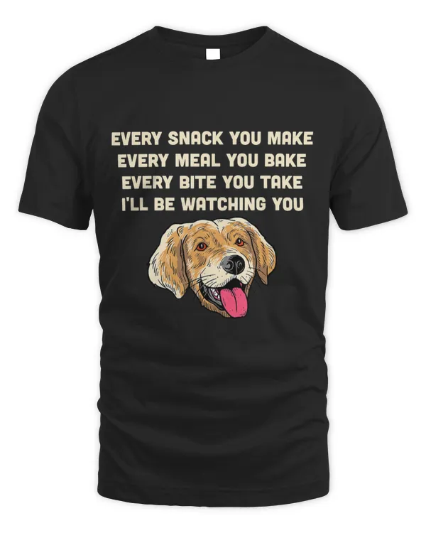 Funny Golden Retriever - Ill be watching you T-Shirt