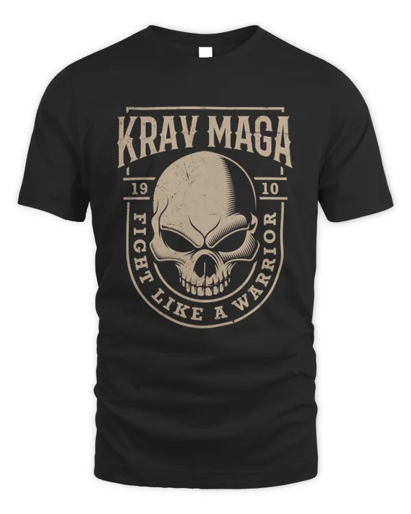 Skull Krav Maga Warrior - Combat and Self Defense Gift T-Shirt