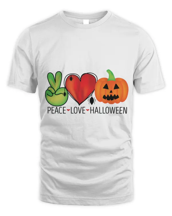 Peace love pumpkin halloween