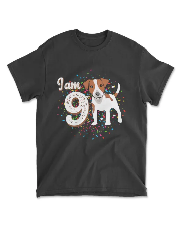 9th Birthday Jack Russell Terrier Dogs Owners T-Shirt