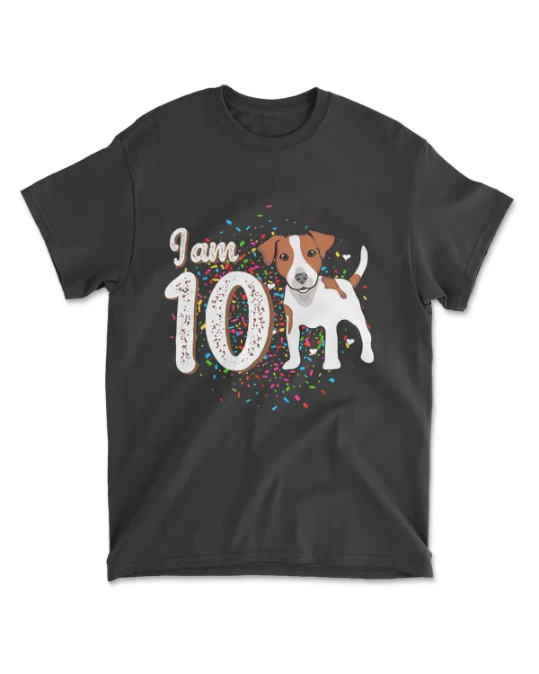 10th Birthday Jack Russell Terrier Dogs Owners T-Shirt