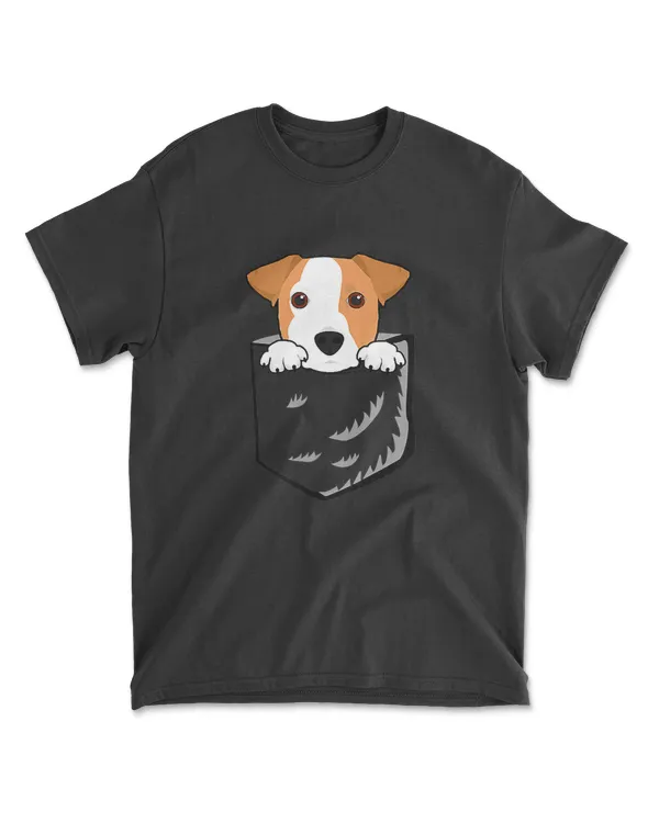 Adorable Little Jack Russell Terrier In The Pocket T-shirt