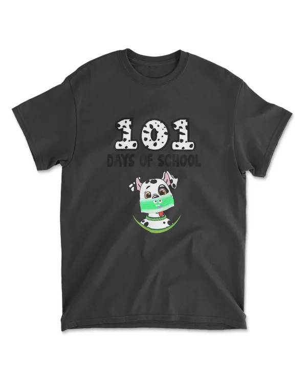 101 Days of School Dalmatian Dog Lover Teacher Gifts Kids T-Shirt