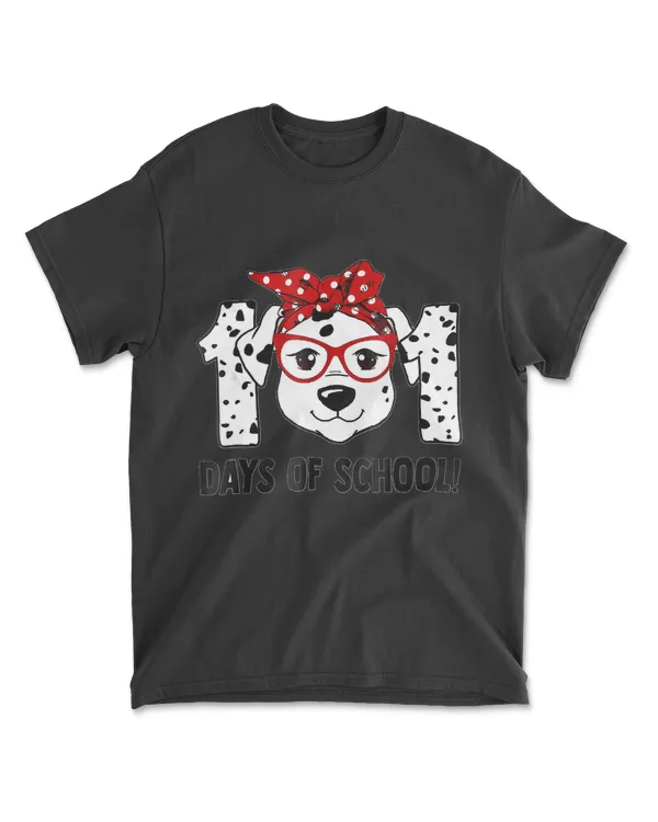 101 Days of School Dalmatian Dog Teachers Kids Gift T-Shirt
