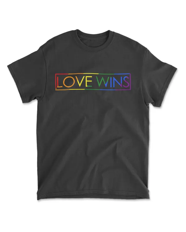 Love Wins T-Shirt, LGBT Shirt, Pride Flag Shirt, Rainbow T-Shirt