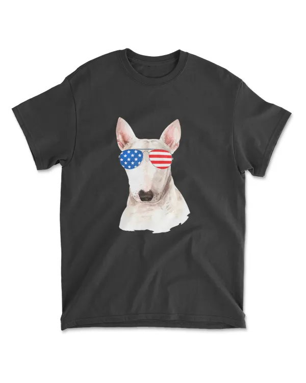 4th of July Shirts for Men Merica Bull Terrier Women T-Shirt