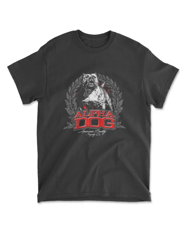 Alpha Dog Amerian pit Bull Terrier APBT American Bully Shirt