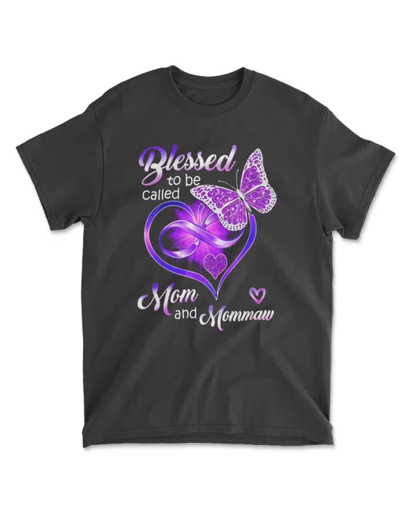 Blessed to Be Called Mom and Mommaw Butterfly Purple Love