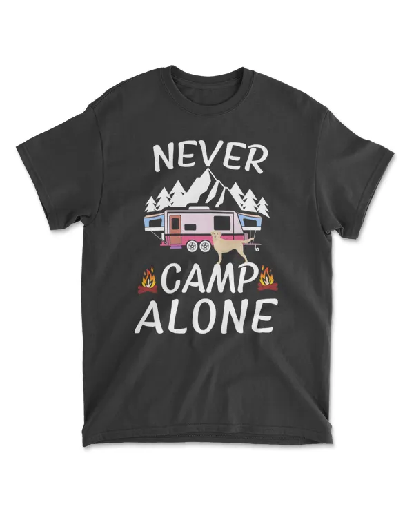 Camping Yellow Labrador Retriever Dog camper
