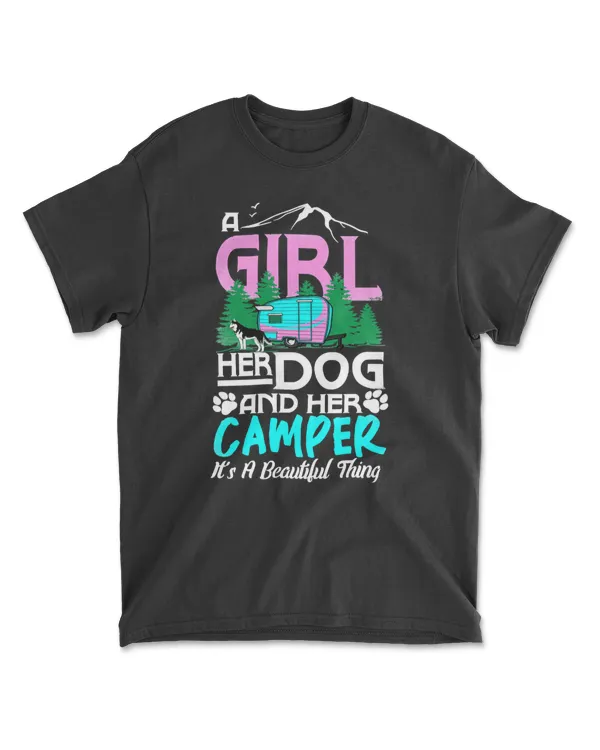 Camping A girl her dog and her its a beautiful thing 138 paws camper