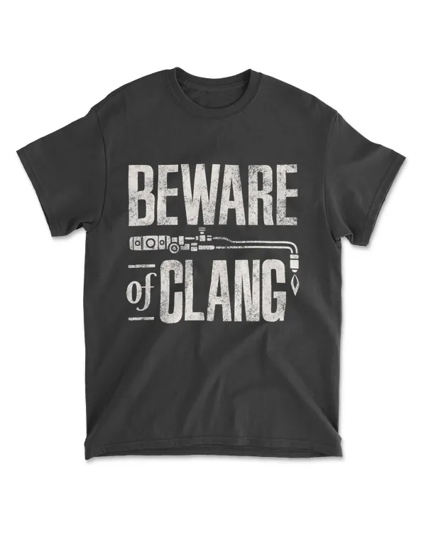 Beware of clang for engineer welder gamer shirt Premium T-Shirt