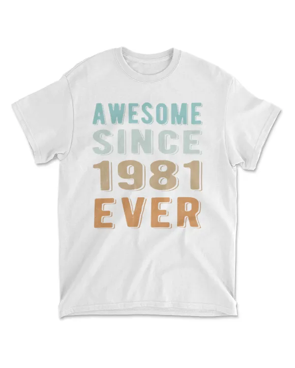 Awesome since 1981 ever Retro style 40th birthday gift