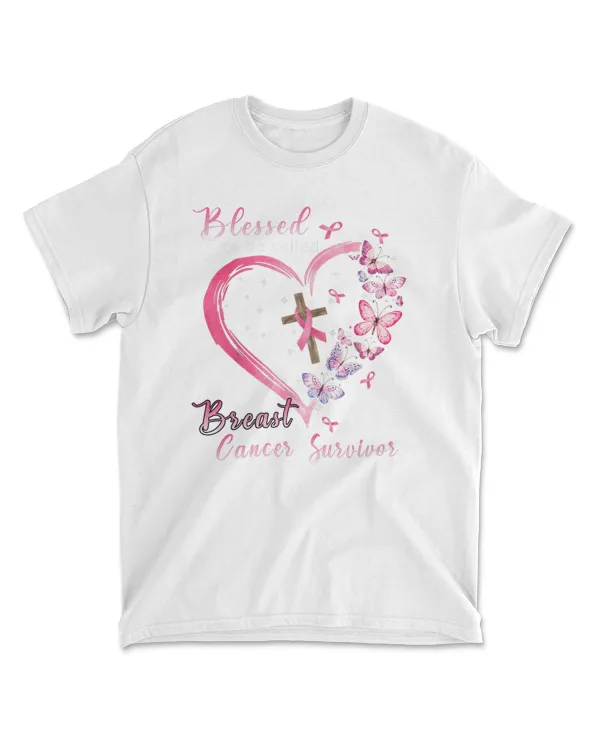 Pink Butterfly Blessed To Be Called Breast Cancer Survivor