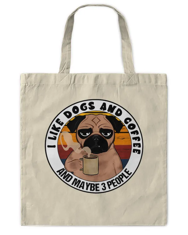 ETT917 I Love Dogs And Coffee And Maybe 3 People