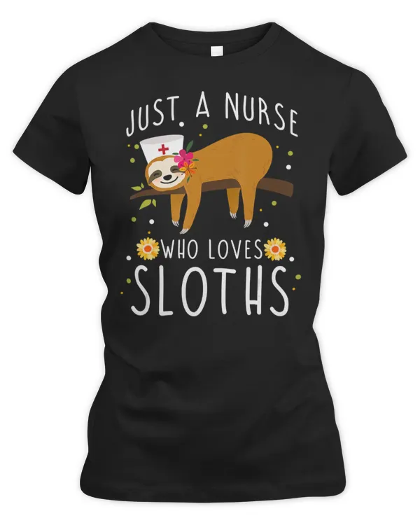 cute animal sloth lover women girls medical nurse