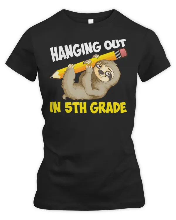 funny fifth grade gift  cute sloth lover boys girls kids