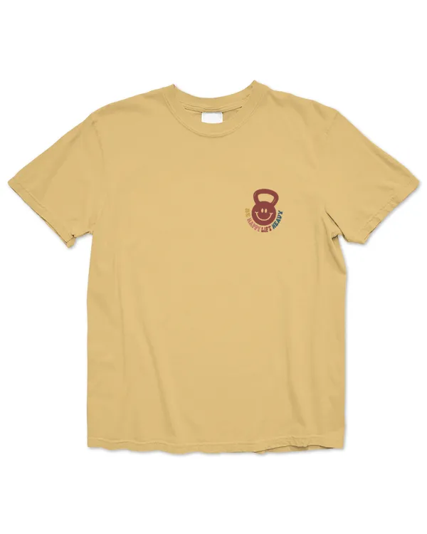 Be happy lift heavy gymer shirt - Heavyweight Garment-Dyed T-Shirt – Comfort Colors Heavyweight Garment-Dyed T-Shirt – Comfort Colors