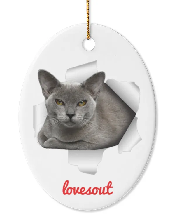 Oval Ceramic Ornament (US)