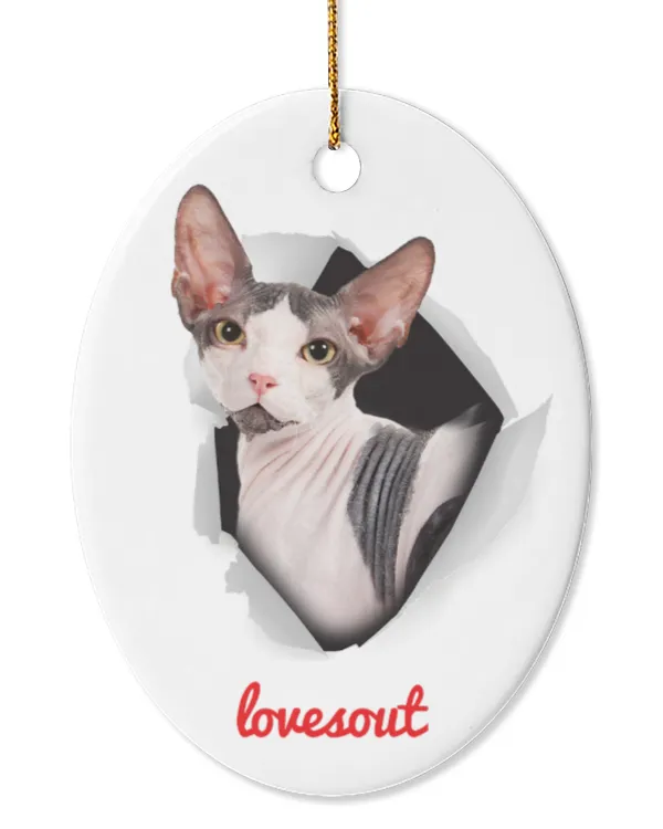 Oval Ceramic Ornament (US)