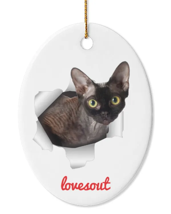 Oval Ceramic Ornament (US)